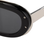 Unisex Dragonfly Sunglasses // Black Chrome + Gray