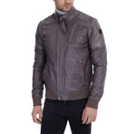 Zola Leather Jacket // Gray (M)