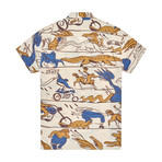 Dean Lemonade Short-Sleeve Button-Up Shirt // Birch (S)