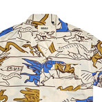 Dean Lemonade Short-Sleeve Button-Up Shirt // Birch (S)