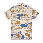 Dean Lemonade Short-Sleeve Button-Up Shirt // Birch (S)