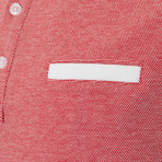 Brenno Short Sleeve Polo // Red (X-Large)