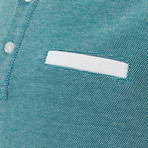Brenno Short Sleeve Polo // Indigo (X-Large)