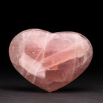 Polished Rose Quartz Heart