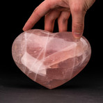 Polished Rose Quartz Heart