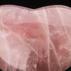 Polished Rose Quartz Heart