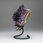 Amethyst Cluster On Metal Stand