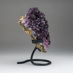 Amethyst Cluster On Metal Stand