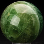 Polished Fluorite Sphere + Acrylic Display Ring