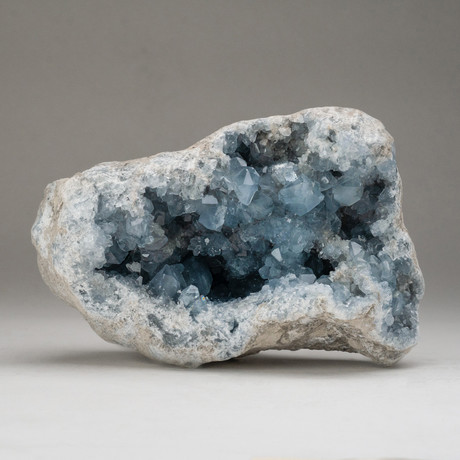 Blue Celestite Geode Cluster