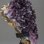 Amethyst Cluster On Metal Stand