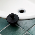 StopShroom Plug Black 2 Pack // Revolutionary Drain Stopper for Bathtub and Sink