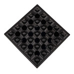Grid-Style Ashtray (Black)