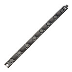 Two-Tone Stainless Steel + Carbon Fiber Link Bracelet // Black