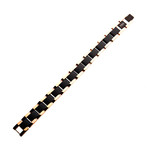 Carbon Fiber Link Bracelet // Rose Gold
