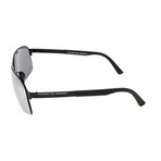 Men's P8579 Sunglasses // Black Mercury + Silver Mirror