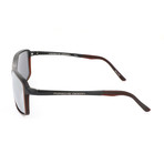 Men's P8650 Sunglasses // Brown + Mercury Mirror