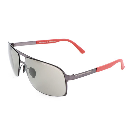 Men's P8579 Sunglasses // Gunmetal + Gray + Red