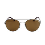 Unisex P8606 Sunglasses // Gray + Brown