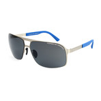 Men's P8579 Sunglasses // Palladium + Gray Blue