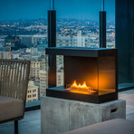 Lovinflame Vent Free Fireplace + 2 Bottle of Fuel