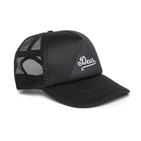 Peak Trucker Hat // Black