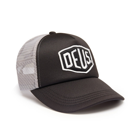 Baylands Trucker Hat // Black + White