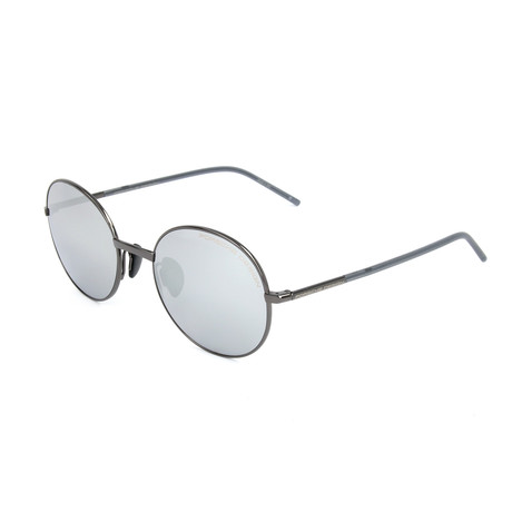 Unisex P8631 Sunglasses // Gunmetal + Gray Mercury + Silver Mirror