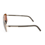 Men's P8639 Polarized Sunglasses // Brown