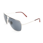 Men's P8607 Sunglasses // Palladium + Gray Blue