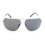 Men's P8607 Sunglasses // Palladium + Gray Blue
