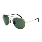 Unisex P8606 Sunglasses // Palladium + Green