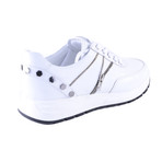 Zipper Design Fashion Sneaker // White (US: 10.5)