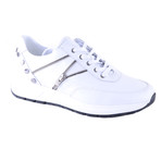Zipper Design Fashion Sneaker // White (US: 9.5)