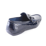 Patent Leather Buckle Driver // Navy (US: 12)