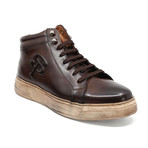 High Top Sneaker // Brown (US: 8.5)