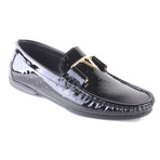 Patent Leather Buckle Driver // Black (US: 9.5)