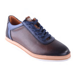Perforated Leather Fashion Casual Shoe // Brown (US: 9)