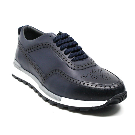 Perforated Toe Sneaker // Navy (US: 7)