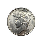 1927-S Peace Dollar NGC Certified MS62
