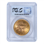 1884-S Liberty Head $20 Gold Piece, Type 3, PCGS & CAC Certified MS63