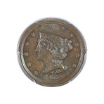1855 Braided Hair Half Cent PCGS Certified MS64BN