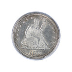 1877 Seated Liberty Quarter PCGS Certified MS62