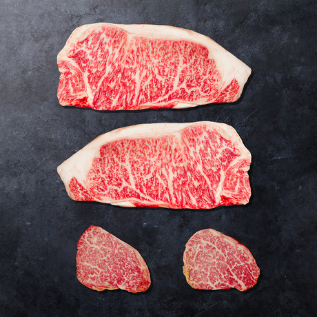 New Steak and Filet Mignon Mixed Cut 4 Pack
