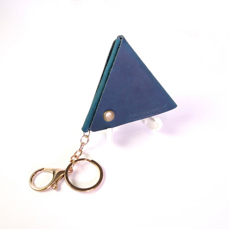 Coin Pouch + Key Fob // Blue