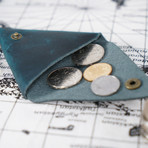 Coin Pouch + Key Fob // Blue