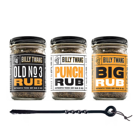 BBQ Tool Set (3 Rubs with Smith Fire Poker)