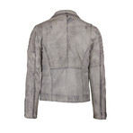 Canyon Leather Jacket // White (S)