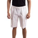 Side Pocket Shorts // White (36)