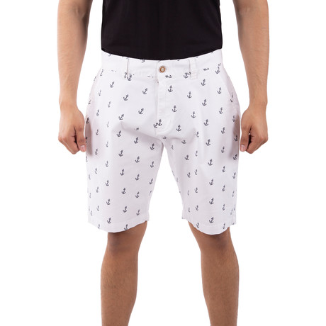 Anchor Shorts // White (30)